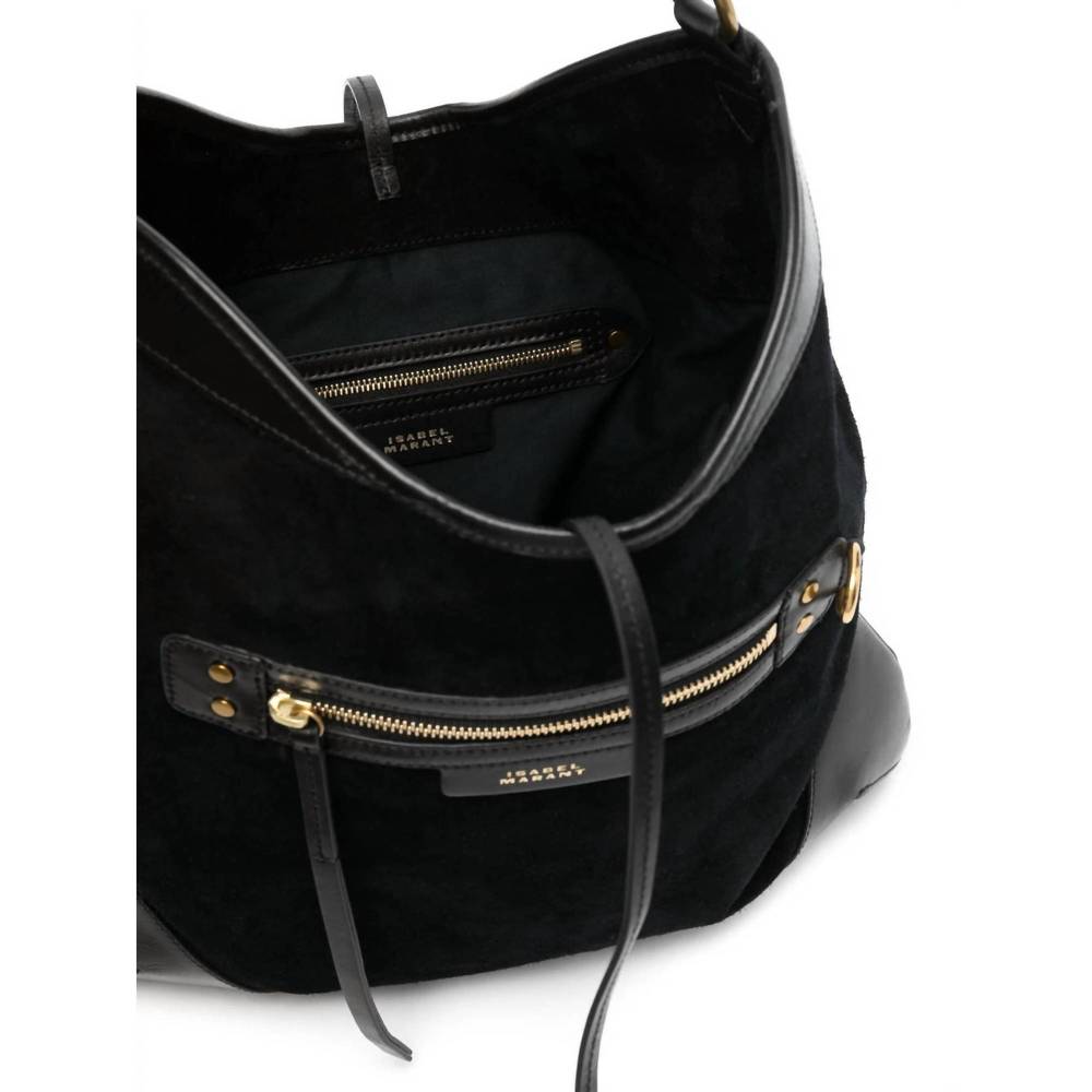 NEW ISABEL MARANT botsy day hobo shoulder bag in black - Picture 2 of 6
